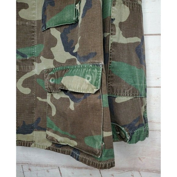 Vintage Large Regular Graney U.S. Army Woodland Camouflage Button Up Jacket - Picture 5 of 12